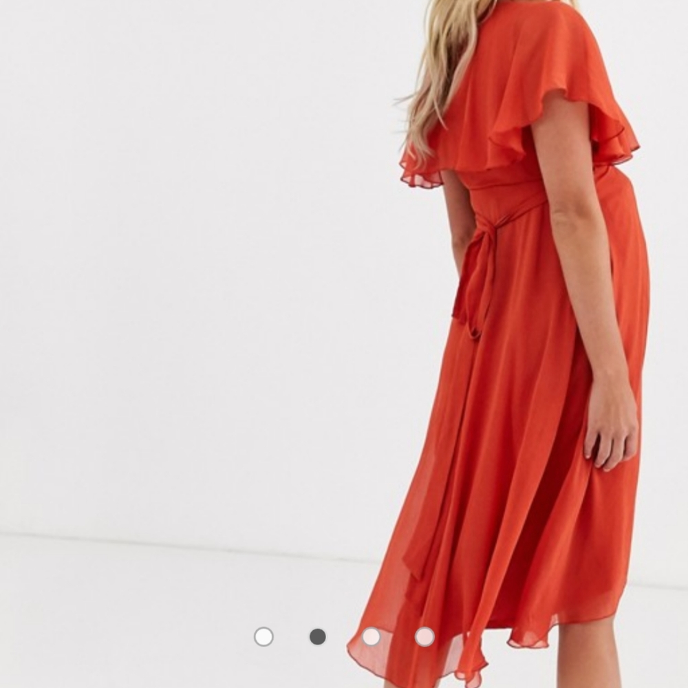 Cape Back Maternity Dress - Picture 2 of 4